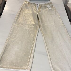 Zara Gold Flare Women's Jeans